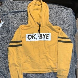 Yellow long sleeve hoodie